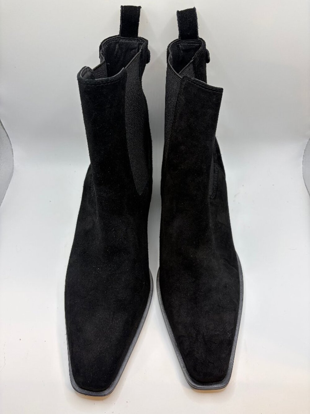 Sam Edelman Black Chelsea Ankle Boots Size 8 – Square Toe